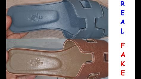 real vs fake hermes oran|are hermes oran sandals real.